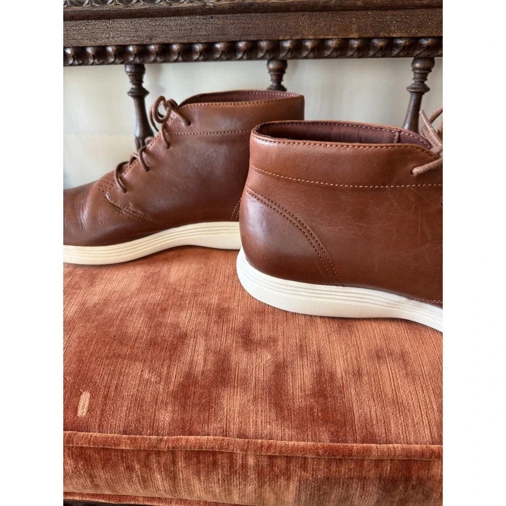 Very Clean - Cole Haan Grand OS Tour Chukka Brown  Leather Boots  Men's Size 12M